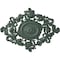 Ekena Millwork Katheryn Ceiling Medallion, Hand-Painted Cloud Burst, 22 1/2"W x 30 3/8"H x 1 1/2"P CM30KTCBF - alternate 1